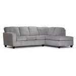 Galvan 2-Piece Sectional with Right-Facing Chaise - Grey