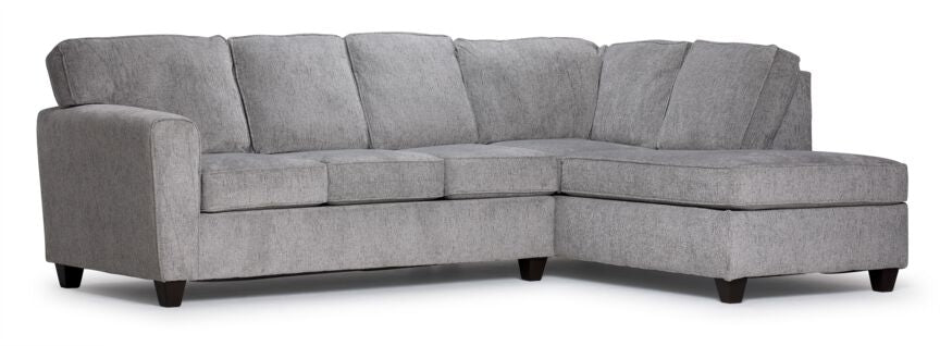 Galvan 2-Piece Sectional with Right-Facing Chaise - Grey
