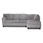 Galvan 2-Piece Sectional with Right-Facing Chaise - Grey