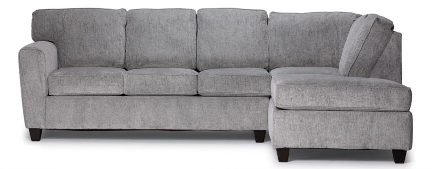 Galvan 2-Piece Sectional with Right-Facing Chaise - Grey