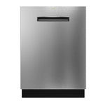 GE Profile Fingerprint Resistant Stainless Kitchen Package with French Door Refrigerator, Double Oven Range & Smart Dishwasher