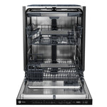 GE Profile Fingerprint Resistant Stainless Kitchen Package with French Door Refrigerator, Double Oven Range & Smart Dishwasher