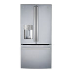 GE Profile Fingerprint Resistant Stainless Steel Counter-Depth French Door Refrigerator (17.5 cu.ft.) - PYE18HYRCFS
