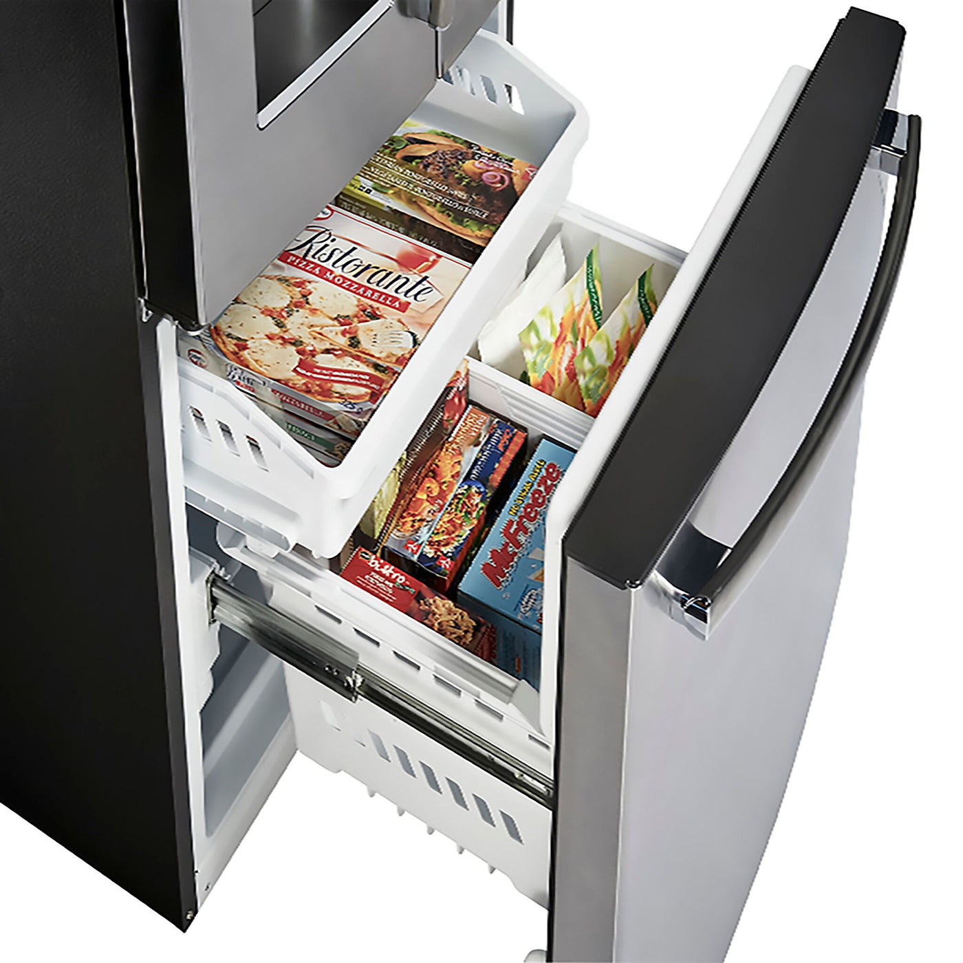 GE Profile Fingerprint Resistant Stainless Steel Counter-Depth French Door Refrigerator (17.5 cu.ft.) - PYE18HYRCFS