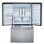 GE Profile Fingerprint Resistant Stainless Steel Counter-Depth French Door Refrigerator (17.5 cu.ft.) - PYE18HYRCFS