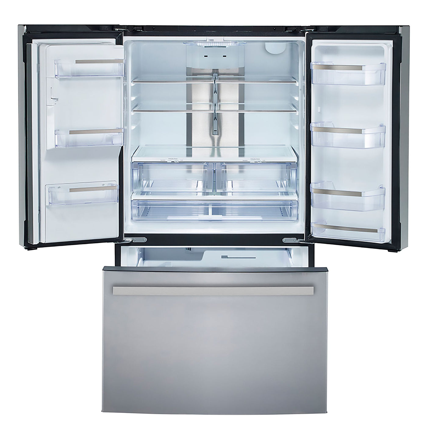 GE Profile Fingerprint Resistant Stainless Steel Counter-Depth French Door Refrigerator (17.5 cu.ft.) - PYE18HYRCFS