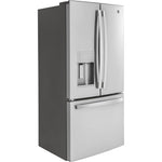 GE Profile 32.75" 24.8 Cu. Ft. Fingerprint Resistant Stainless Steel French Door Refrigerator - PFE24HYRCFS