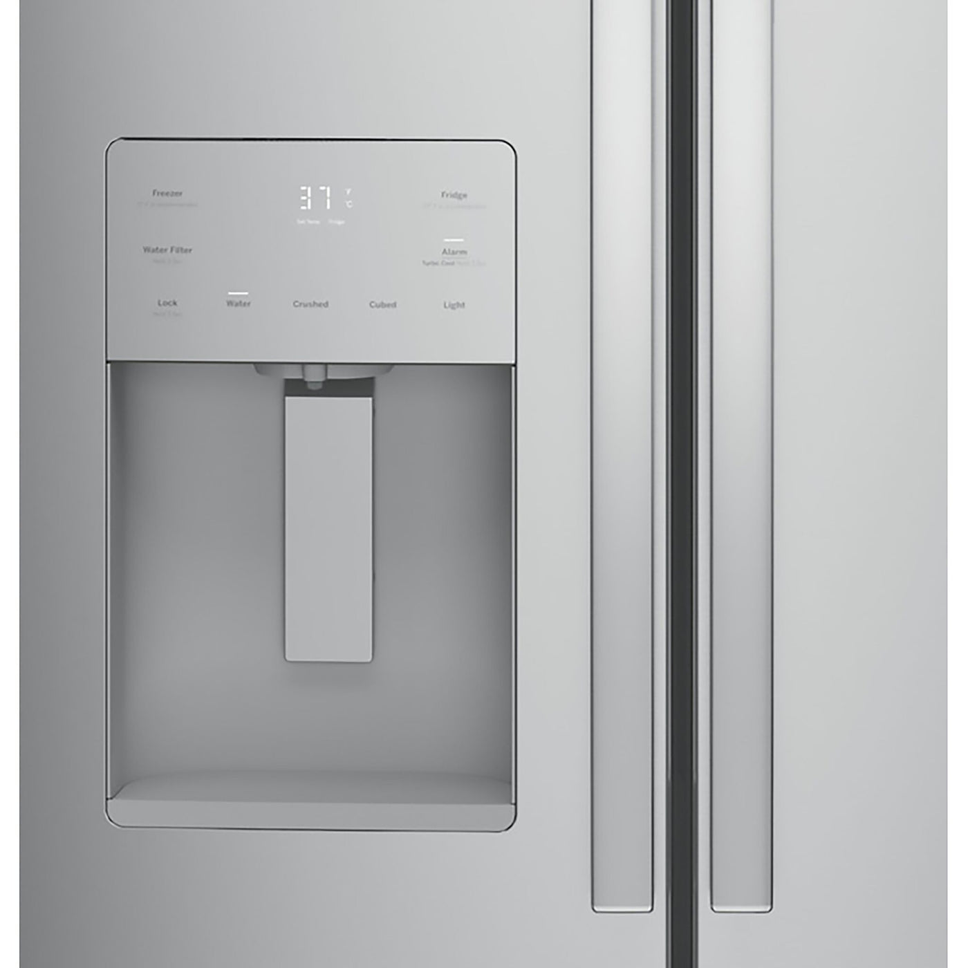 GE Profile Fingerprint Resistant Stainless Steel Bottom Mount French Door Refrigerator (24.8 cu.ft) - PFE24HYRCFS