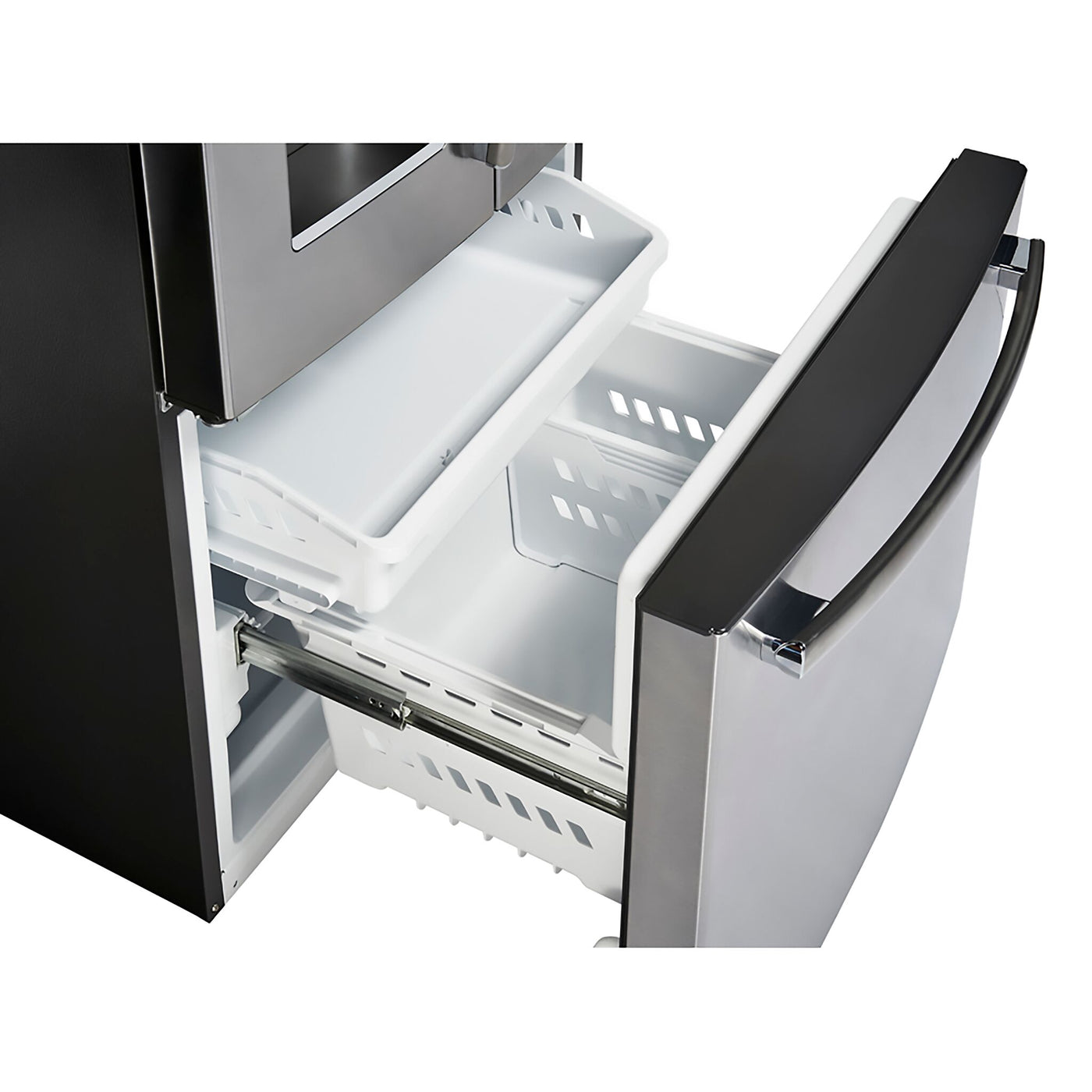 GE Profile Fingerprint Resistant Stainless Steel Bottom Mount French Door Refrigerator (24.8 cu.ft) - PFE24HYRCFS