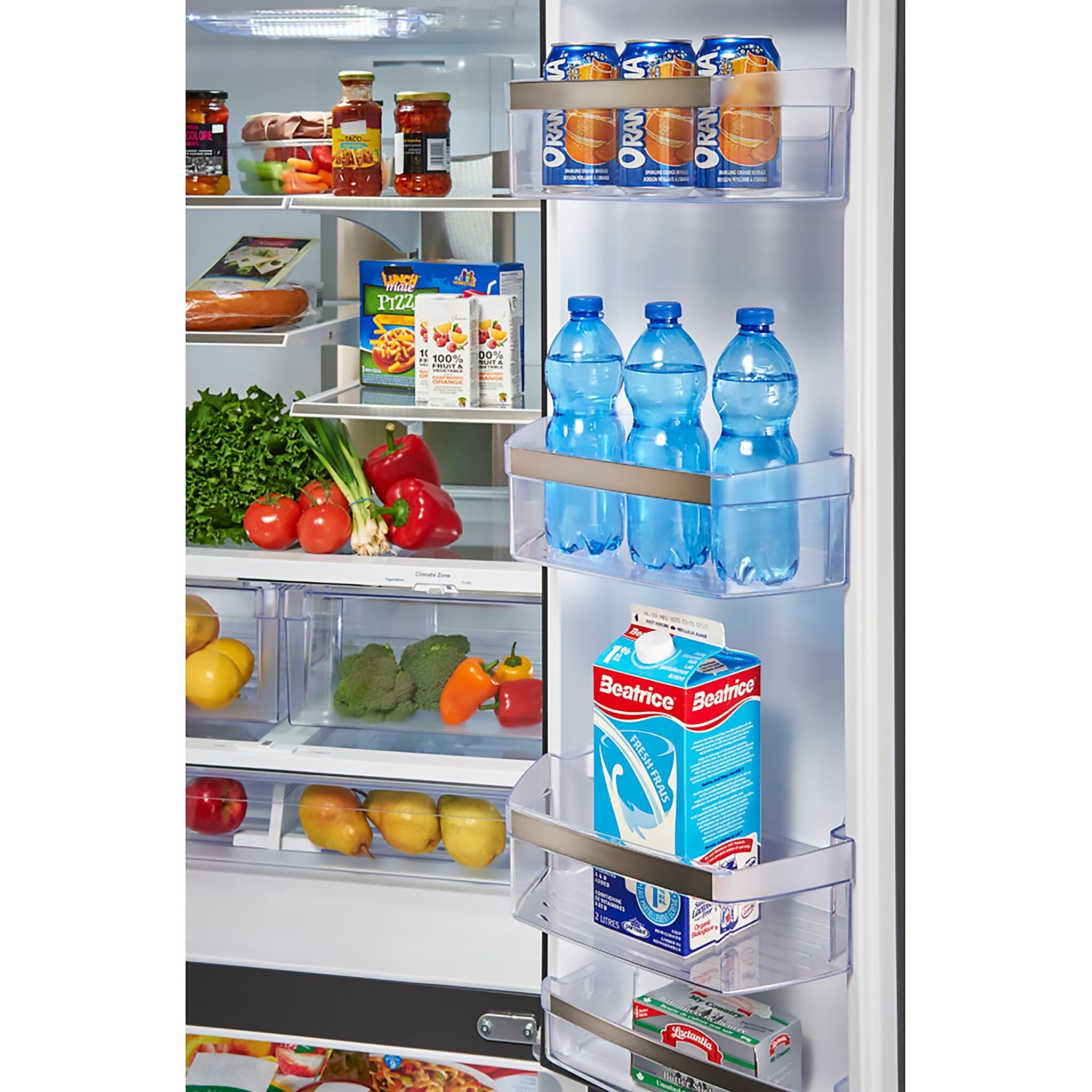 GE Profile 32.75" 24.8 Cu. Ft. Fingerprint Resistant Stainless Steel French Door Refrigerator - PFE24HYRCFS