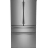 GE Profile 35.75" 28.7 Cu. Ft. Fingerprint Resistant Stainless Steel 4-door French Door Refrigerator - PGE29BYTFS