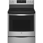 GE Profile Fingerprint Resistant Stainless Steel Freestanding Electric Range with True Convection & No-Preheat Air Fry (6.2 cu.ft.)- PCB900YVFS