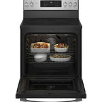 GE Profile Fingerprint Resistant Stainless Steel Freestanding Electric Range with True Convection & No-Preheat Air Fry (6.2 cu.ft.)- PCB900YVFS