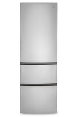 GE Stainless Steel Loft Kitchen Package with Bottom-Freezer Refrigerator, Electric Range & Compact Dishwasher