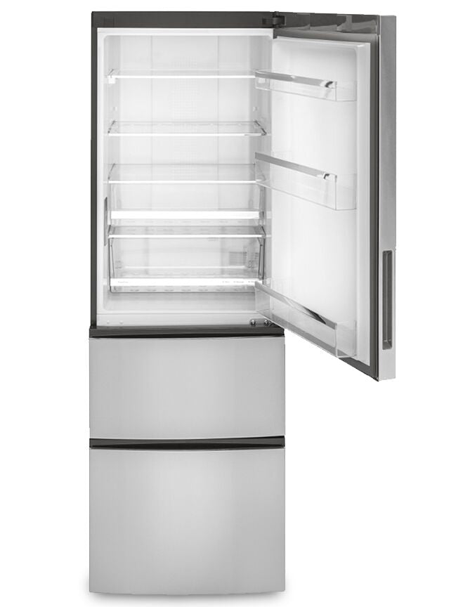 GE Stainless Steel Loft Kitchen Package with Bottom-Freezer Refrigerator, Electric Range & Compact Dishwasher