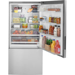 GE Fingerprint Resistant Stainless Steel Bottom Mount Refrigerator (17.7 Cu. Ft.)- GBE17HYRFS