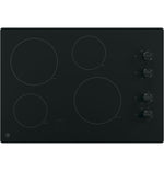 GE Black 30" Knob Control Electric Cooktop- JP3030DWBB