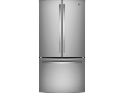GE Fingerprint Resistant Stainless Steel French Door Refrigerator (24.8 cu.ft) - GNE25JYKFS