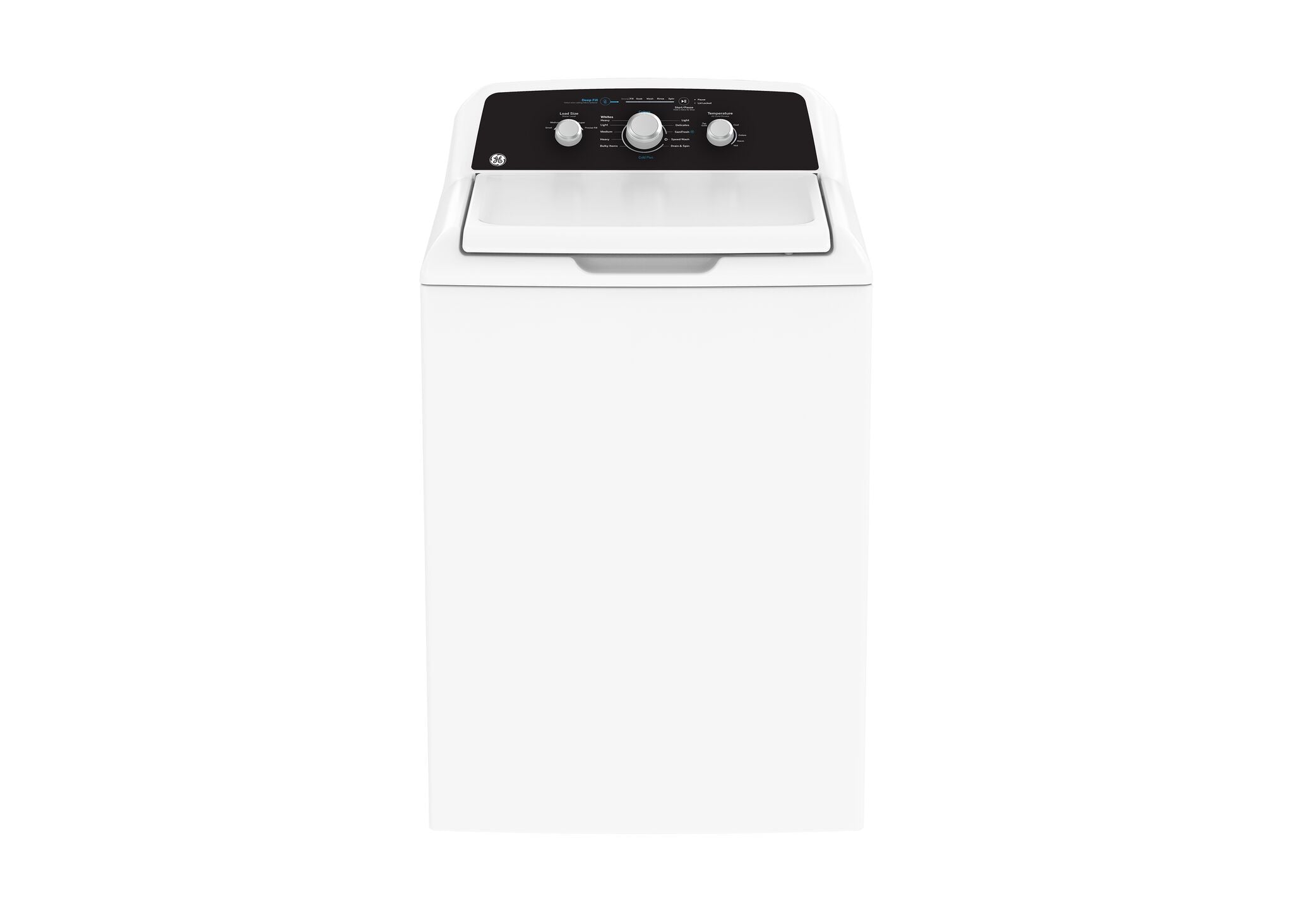 GE White Top Load Washer (4.4 Cu Ft.) & Electric Dryer with SaniFresh Cycle (6.2 cu.ft.) - GTW334BMRWS/GTX34EBMRWS