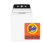 GE White Top Load Washer (4.4 Cu Ft.) & Electric Dryer with SaniFresh Cycle (6.2 cu.ft.) - GTW334BMRWS/GTX34EBMRWS
