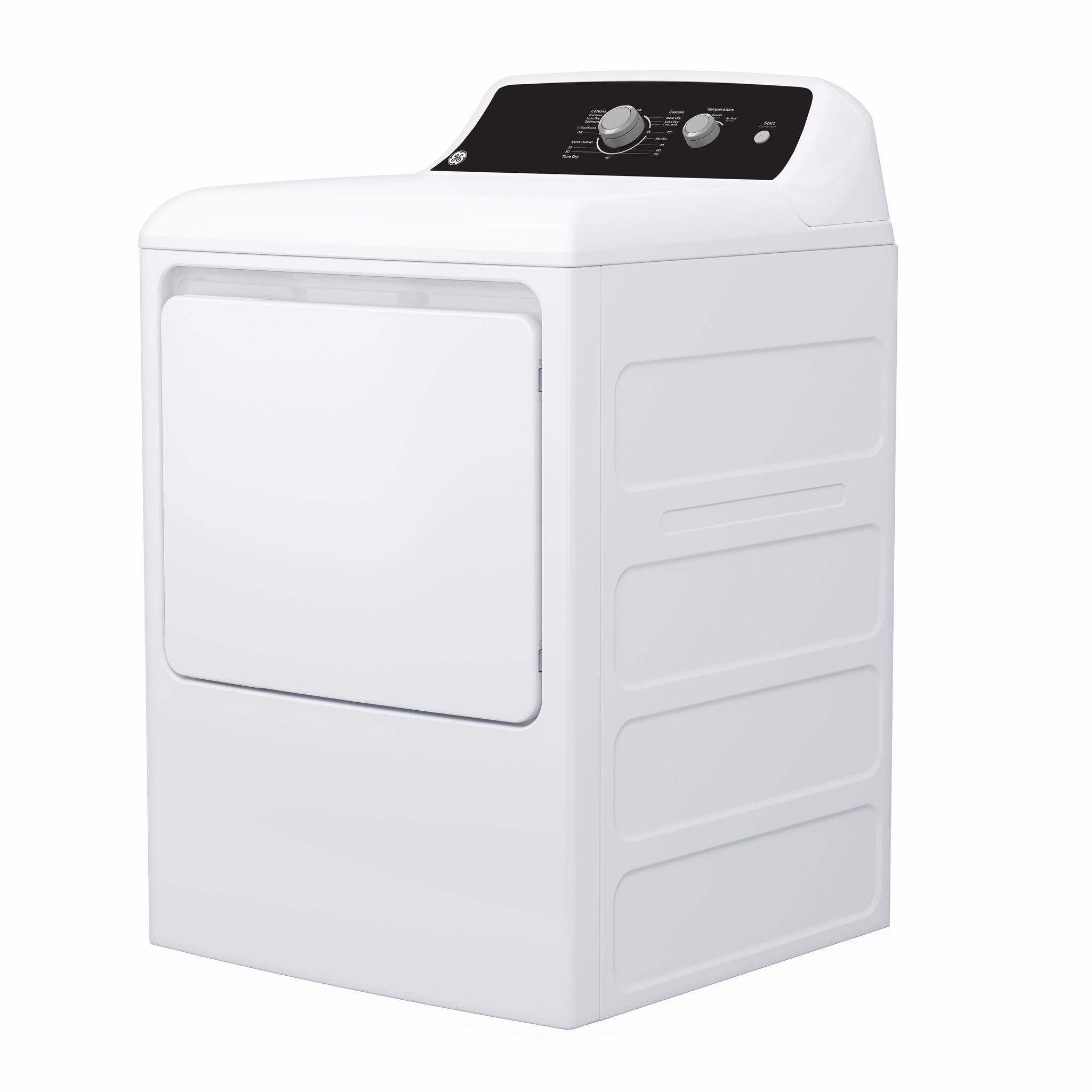 GE White Electric Dryer with SaniFresh Cycle (6.2 cu.ft