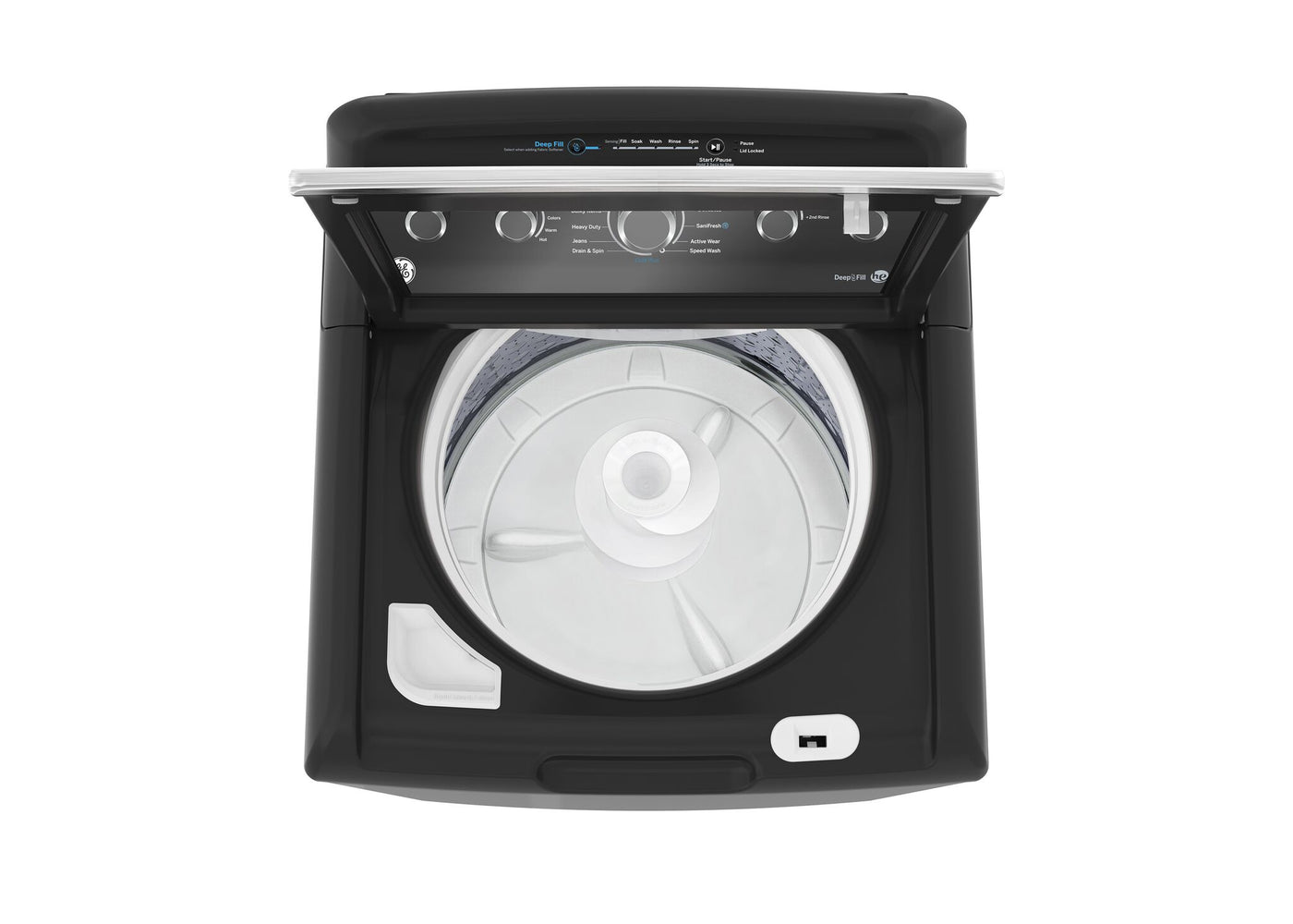GE Diamond Grey Top Load Washer (4.9 Cu. Ft.) & Electric Dryer with SaniFresh Cycle (7.2 cu.ft.) - GTW491BMRDG/GTD49EBMRDG