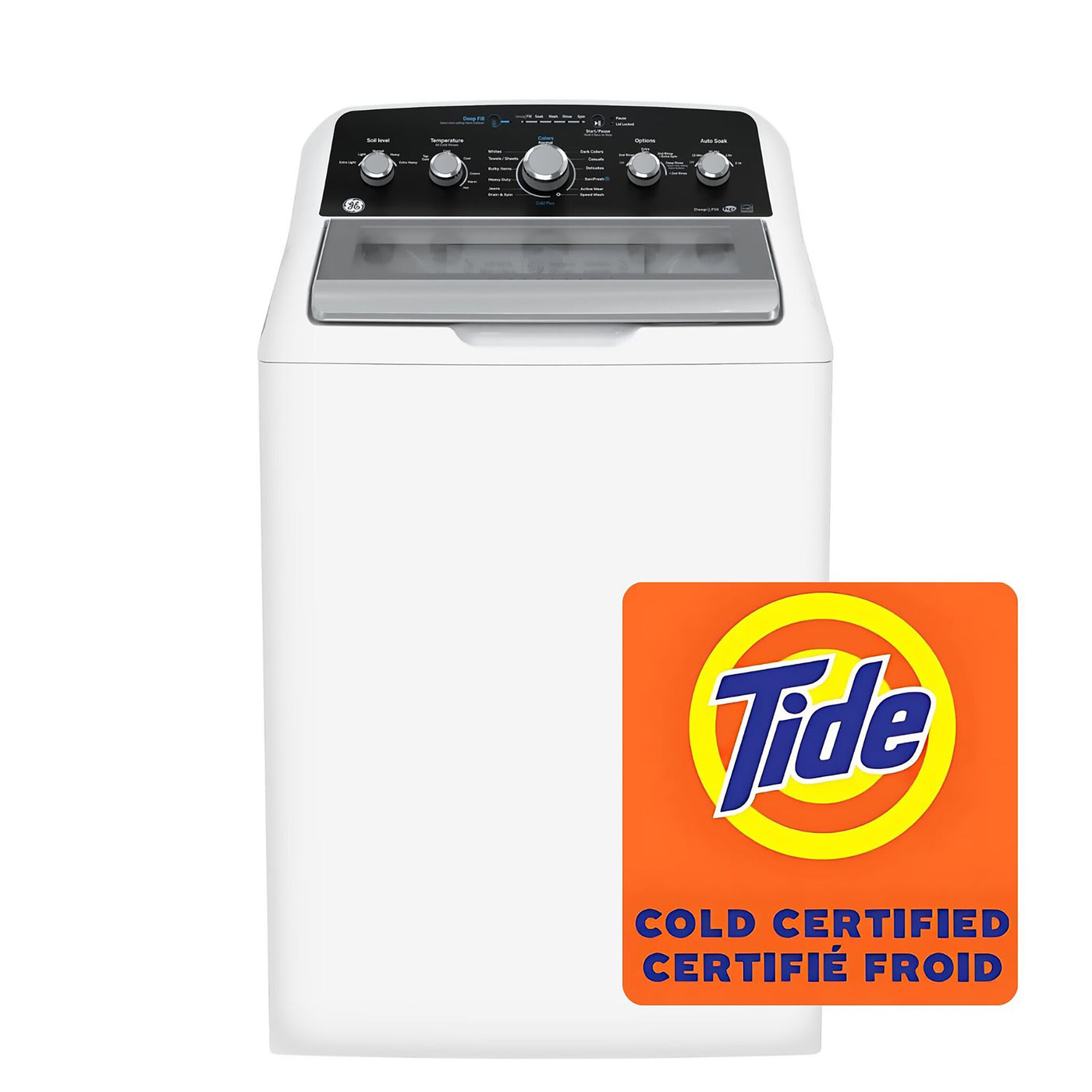 GE White Top Load Washer (4.9 Cu. Ft.) & Electric Dryer with SaniFresh Cycle (7.2 cu.ft.) - GTW491BMRWS/GTD49EBMRWS