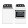 GE White Top Load Washer (4.9 Cu. Ft.) & Gas Dryer with SaniFresh Cycle (7.2 cu.ft.) - GTW491BMRWS/GTD49GBMRWS