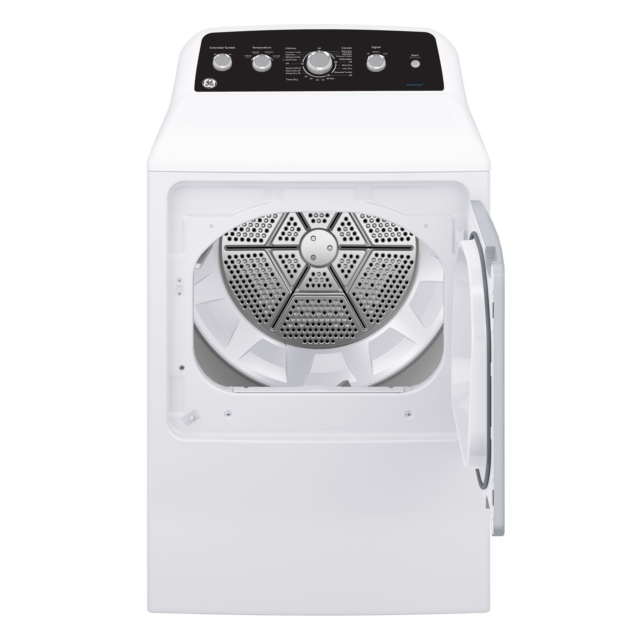 GE White Gas Dryer with SaniFresh Cycle (7.2 cu.ft.) - GTD49GBMRWS