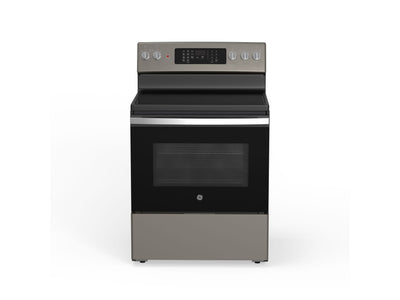 GE Slate Freestanding Electric Convection Range with No-Preheat Air Fry (5.0 Cu. Ft.) - JCB840ETES