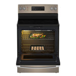 GE Slate Freestanding Electric Convection Range with No-Preheat Air Fry (5.0 Cu. Ft.) - JCB840ETES