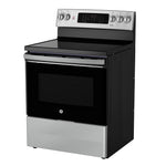 GE Stainless Steel Free-Standing Electric Convection Range with No-Preheat Air Fry (5.0 cu.ft) - JCB840STSS