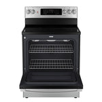 GE Stainless Steel Kitchen Package with Counter-Depth Refrigerator, Electric Range & Built-In Dishwasher