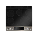 GE Profile Slate Slide-In Electric Convection Range with Air Fry (6.3 Cu. Ft.) - PCS940EMES