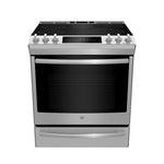 GE Profile Stainless Steel 30" Slide-In Electric Range (5.3 Cu. Ft.) - PCS940YMFS