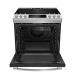 GE Profile Stainless Steel 30" Slide-In Electric Range (5.3 Cu. Ft.) - PCS940YMFS