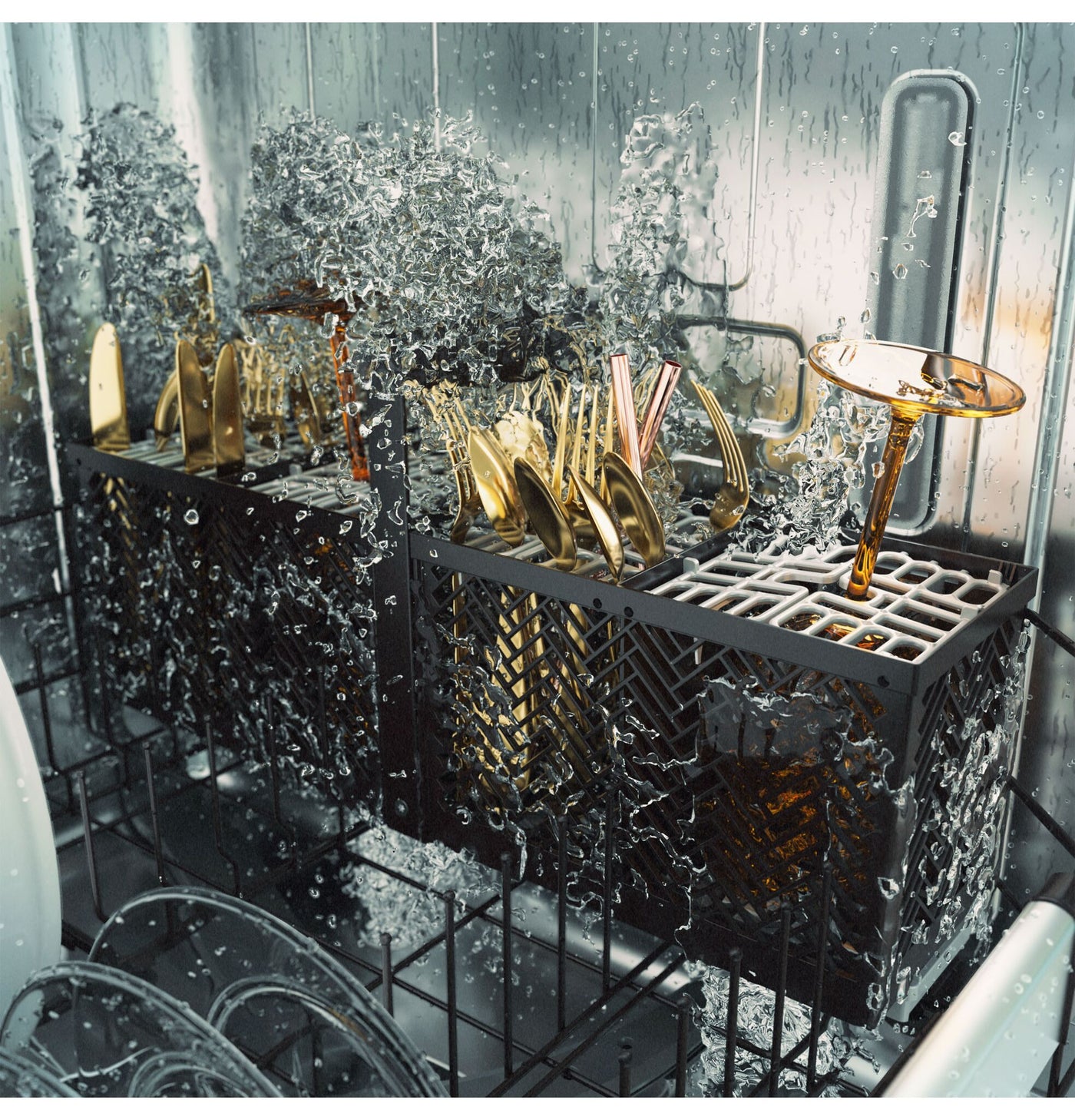Café Stainless Steel CustomFit Dishwasher with Dual Convention Dry - CDT858P2VS1