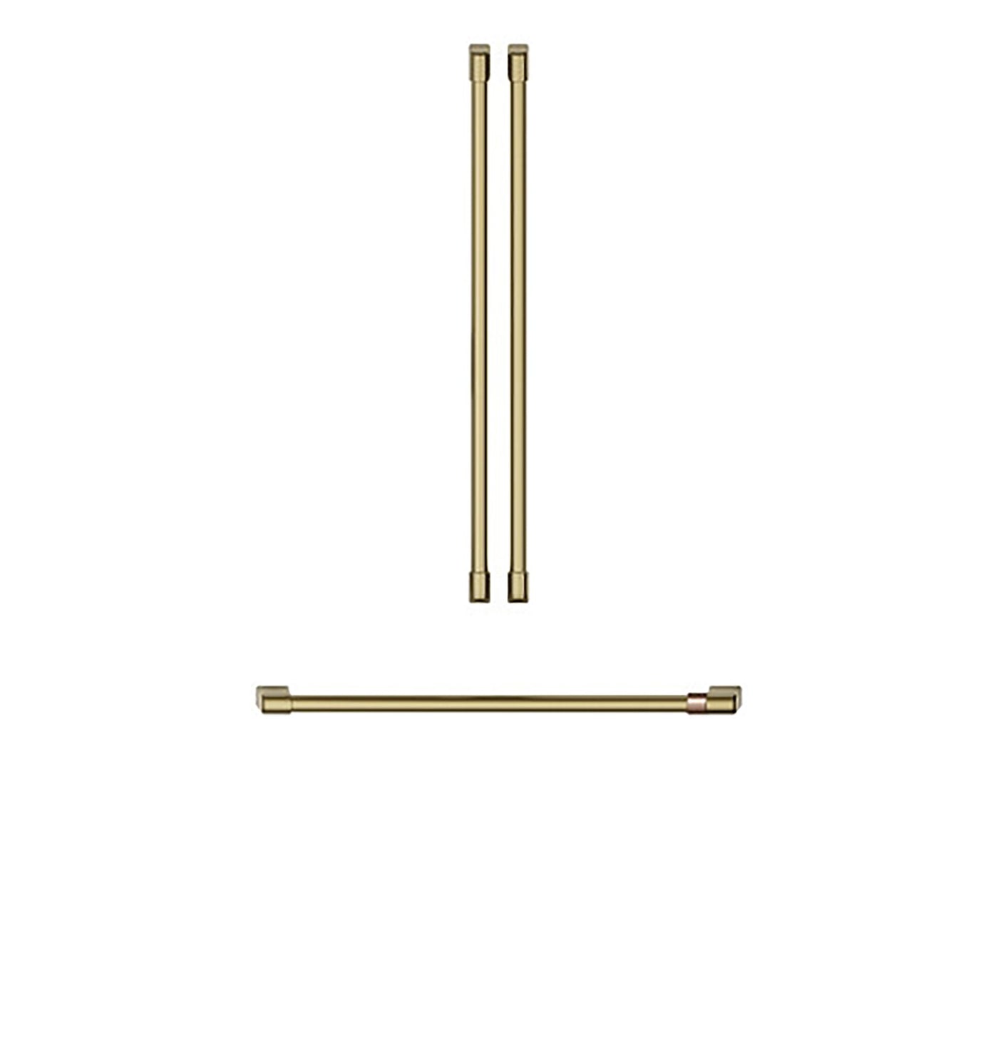Café Brushed Brass Custom Refrigeration Handle Kit - CXLB3H3PMCG