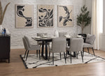 In Full Bloom - Gemini 7-Piece Extendable Dining Set - Grey