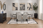 In Full Bloom - Gemini 7-Piece Extendable Dining Set - Grey