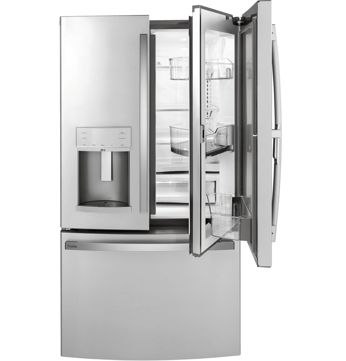 GE Profile Stainless Steel Counter-Depth French-Door Refrigerator (22.1 Cu.Ft.) - PYD22KYNFS