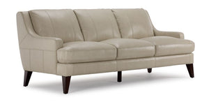 Gerald Leather Sofa - Ivory