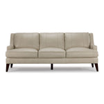 Gerald Leather Sofa - Ivory