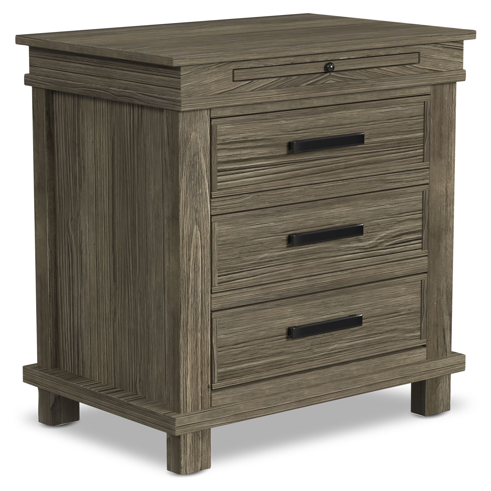 Glacier Point 6 - Piece Queen Panel Bedroom Package - Greystone