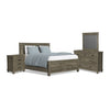 Glacier Point 6 - Piece Queen Panel Bedroom Package - Greystone