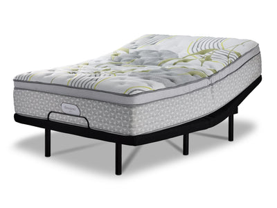Beautyrest Max Glow Euro Top Medium Queen Mattress and L2 Motion Pro Adjustable Base