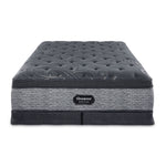 Beautyrest World Class Grandeur 2.0 Plush Queen Mattress and Low Profile Split Boxspring Set