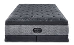 Beautyrest World Class Grandeur 2.0 Plush Queen Mattress and Low Profile Split Boxspring Set