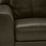 Halden Leather Chair - Forest Green