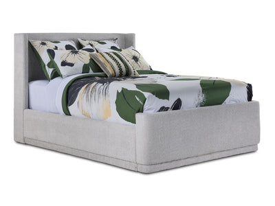 In Full Bloom - Hallie 3-Piece King Upholstered Bed - Light Grey